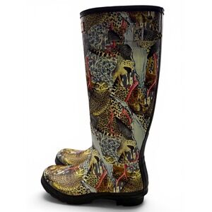 Wmns Rare Hunter x Mat Maitland Hyper Normal Ltd. Ed Tall Rainboots 9/EU 40-41